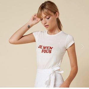 Reformation 'Je m'en fous' Tee - S
